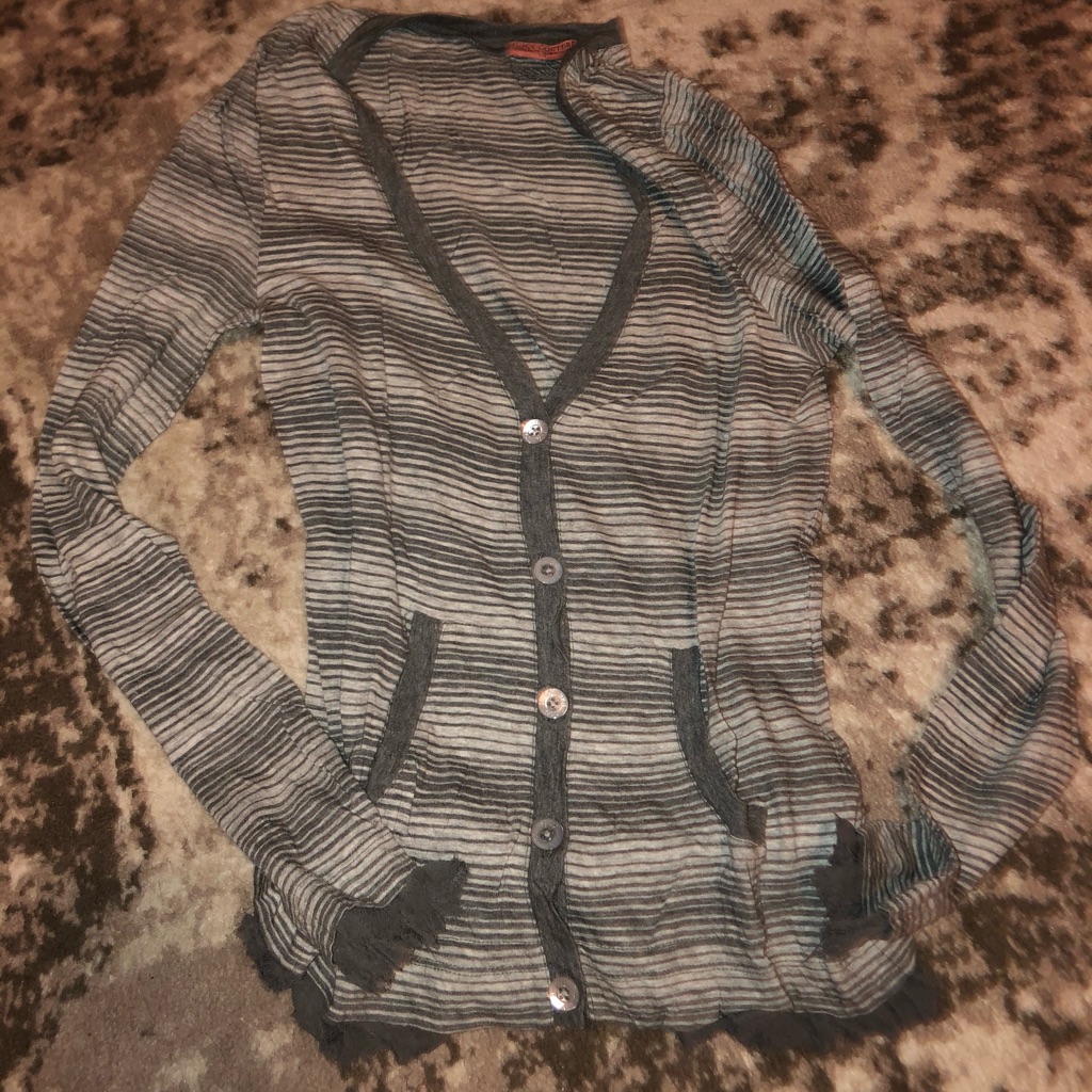 Nwt Juicy Couture Gray Ruffle Cardigan Top